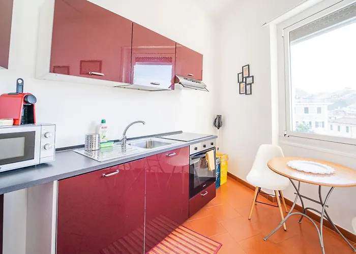 Apartmán 025 - Casa Panoramica In Centro, 90metri Vista Mare Con Terrazzo Vista Portofino *